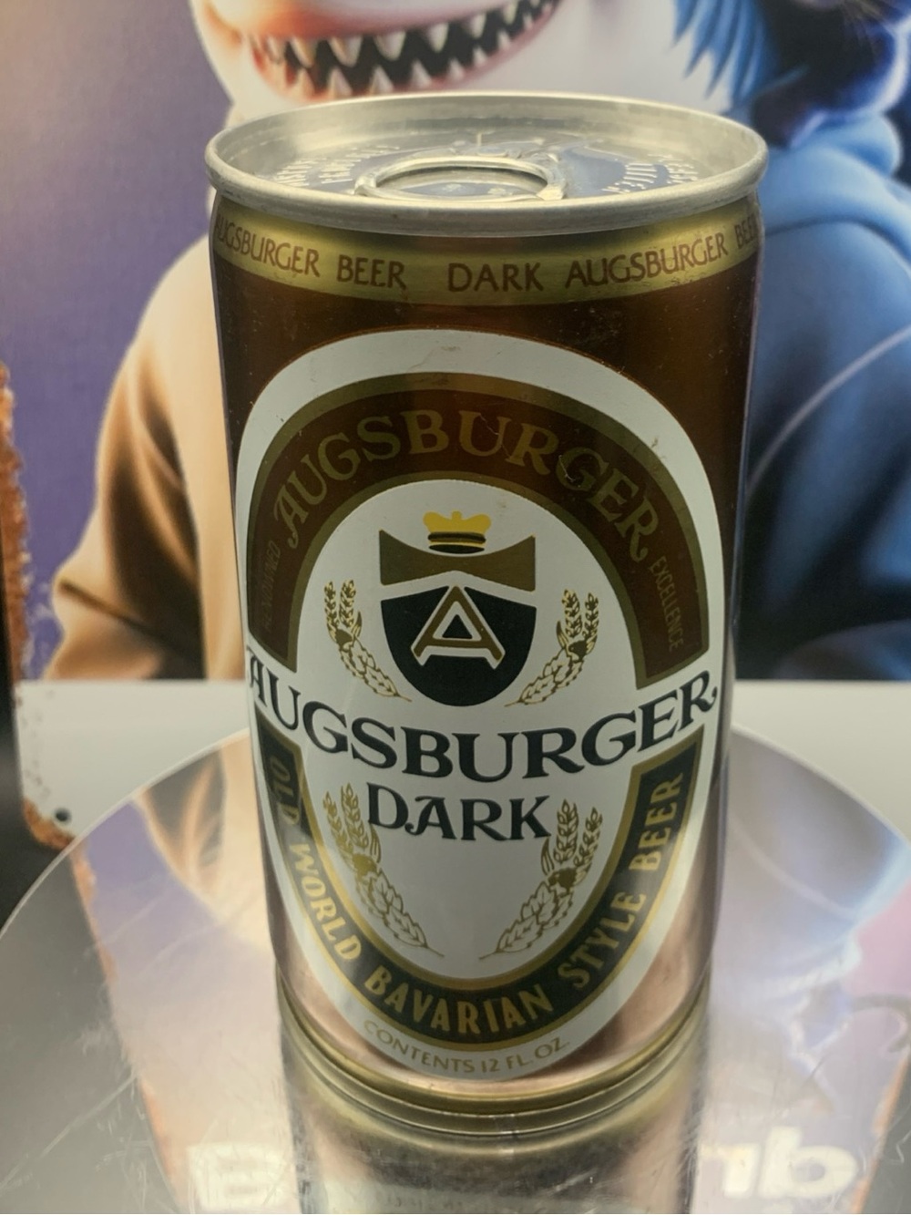 Vintage Beer Can Augsburger Dark Old World Bavarian Style Beer Pull Tab Empty